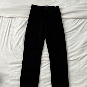 J Brand Maria Straight Seriously Black Jean